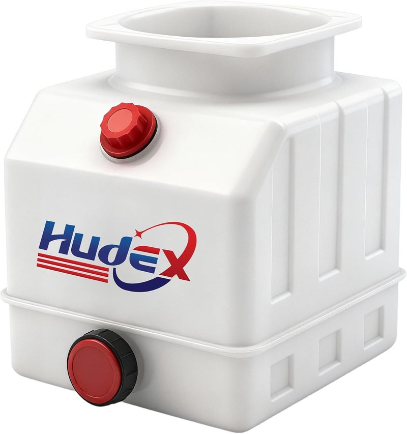 LOSTAR 3 Quart Poly Power Unit Reservoir for Hydraulic Systems, Polyethylene Flat Bottom Utility Fluid Tank for Dump Trucks Trailers RVs Boats - Image 1